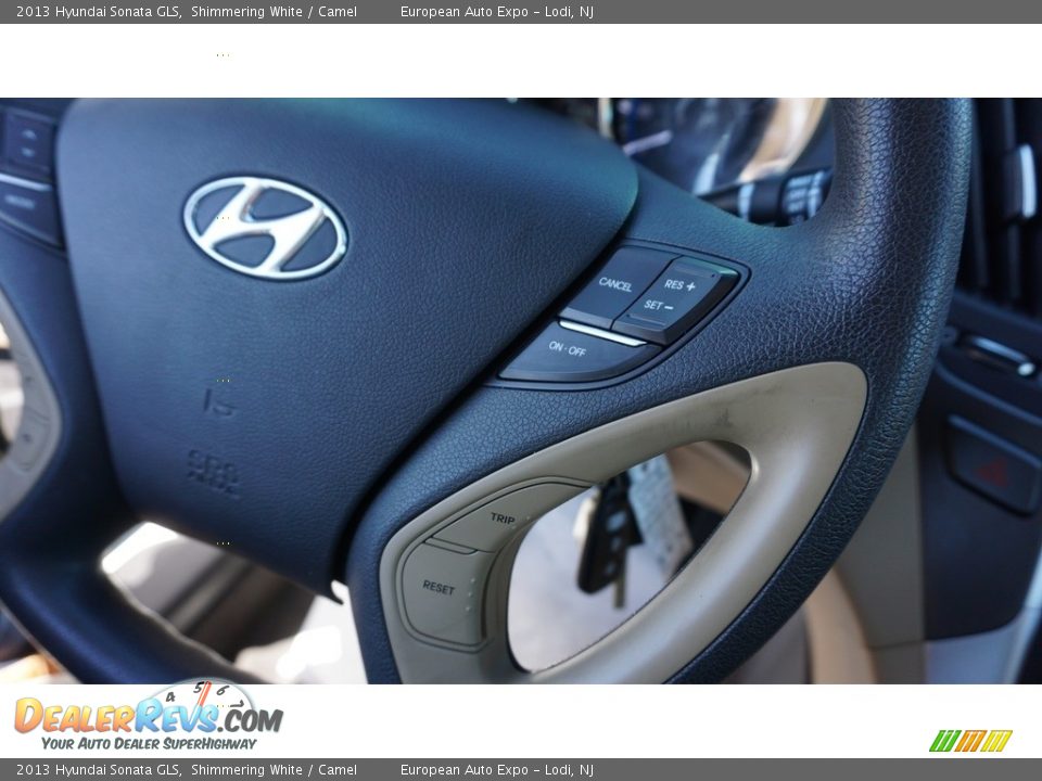 2013 Hyundai Sonata GLS Shimmering White / Camel Photo #15