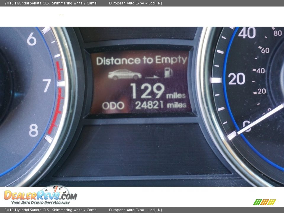 2013 Hyundai Sonata GLS Shimmering White / Camel Photo #18