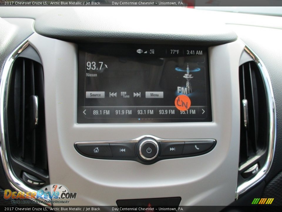 2017 Chevrolet Cruze LS Arctic Blue Metallic / Jet Black Photo #16