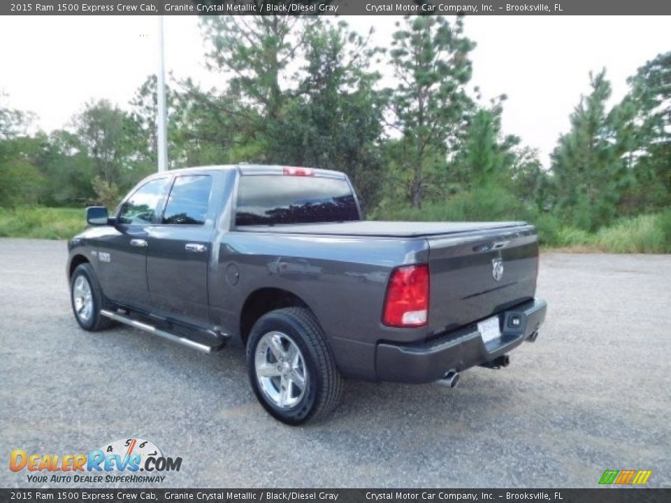 2015 Ram 1500 Express Crew Cab Granite Crystal Metallic / Black/Diesel Gray Photo #3