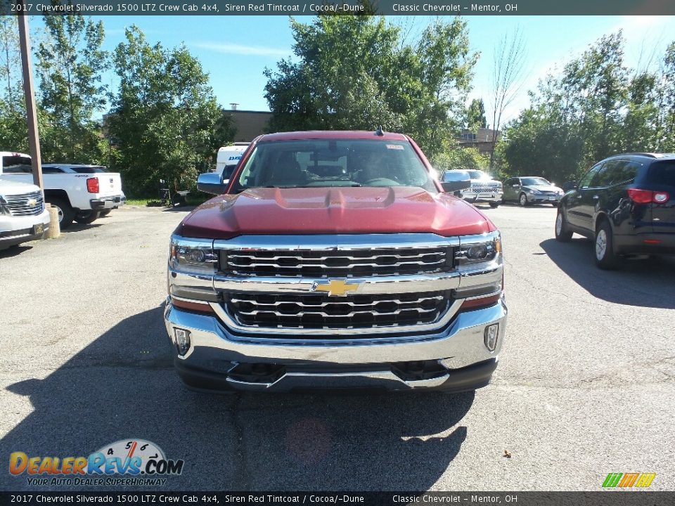 2017 Chevrolet Silverado 1500 LTZ Crew Cab 4x4 Siren Red Tintcoat / Cocoa/­Dune Photo #2