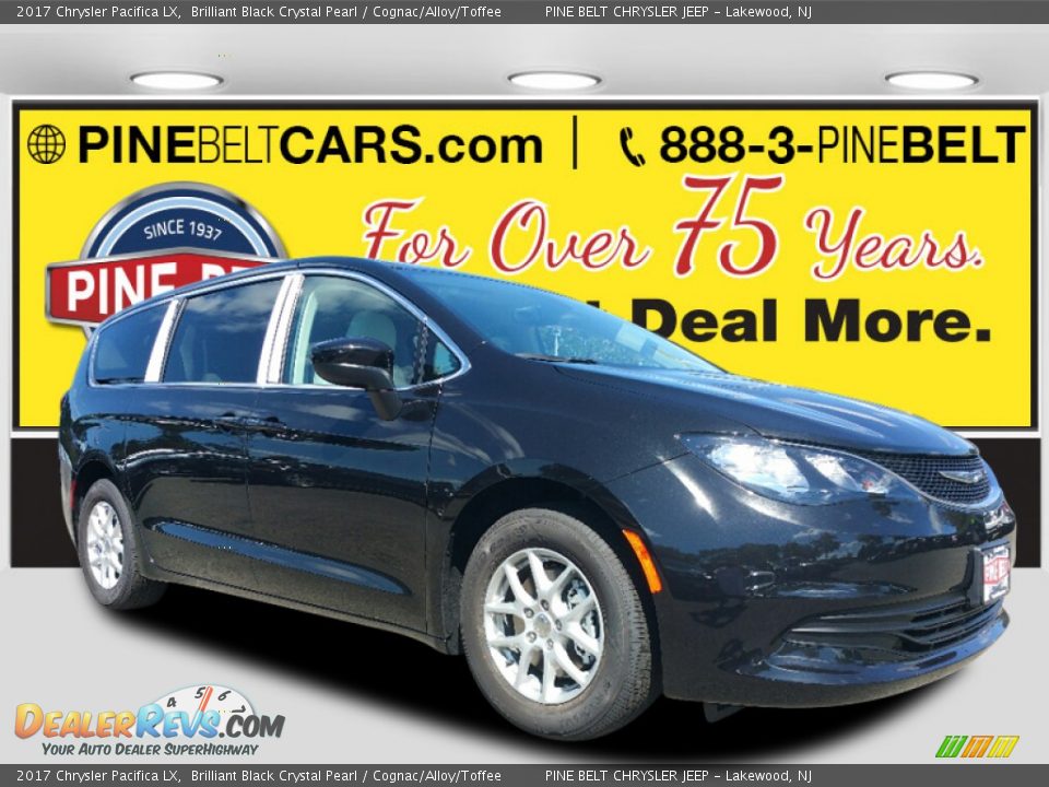 2017 Chrysler Pacifica LX Brilliant Black Crystal Pearl / Cognac/Alloy/Toffee Photo #1