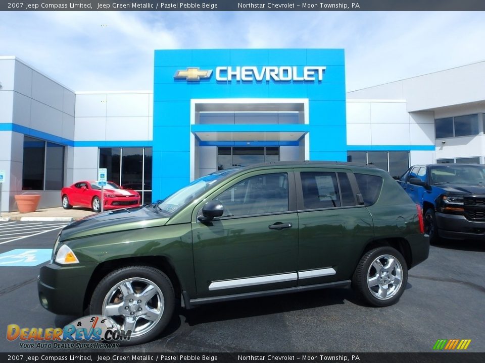 2007 Jeep Compass Limited Jeep Green Metallic / Pastel Pebble Beige Photo #1