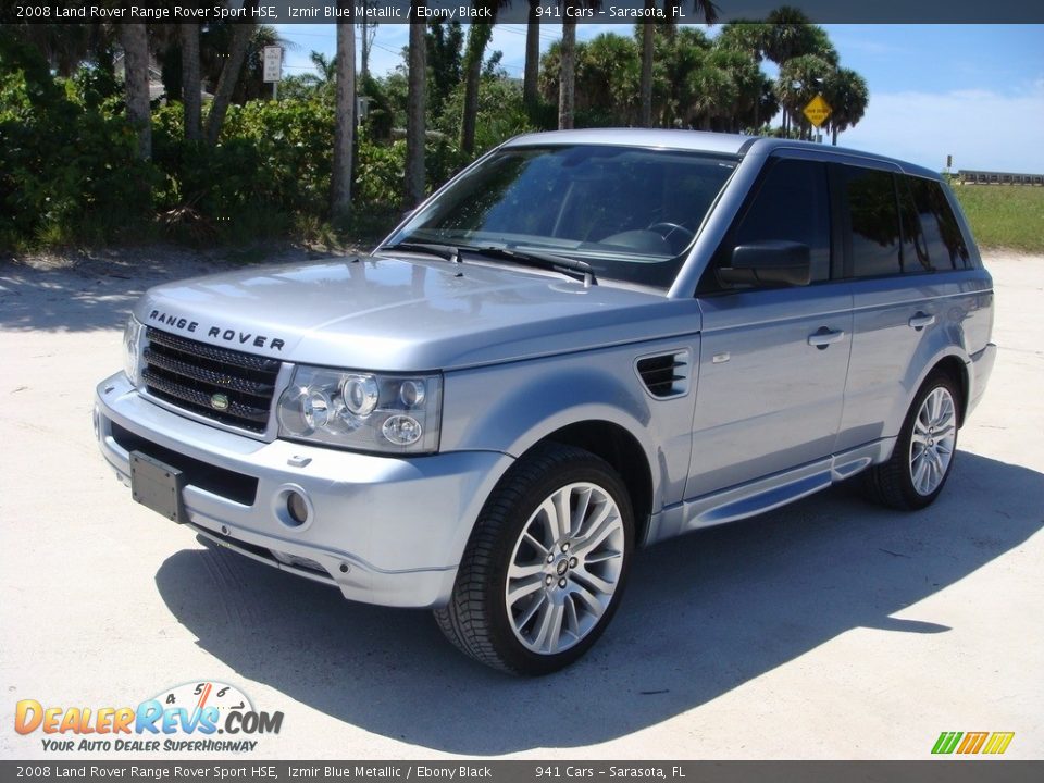 2008 Land Rover Range Rover Sport HSE Izmir Blue Metallic / Ebony Black Photo #3