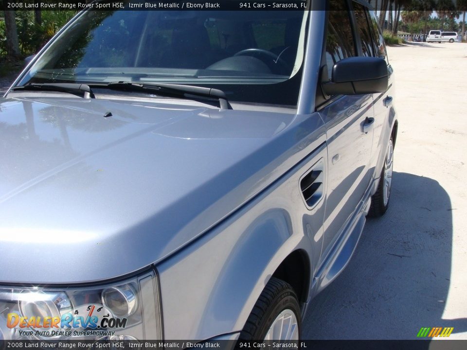 2008 Land Rover Range Rover Sport HSE Izmir Blue Metallic / Ebony Black Photo #10