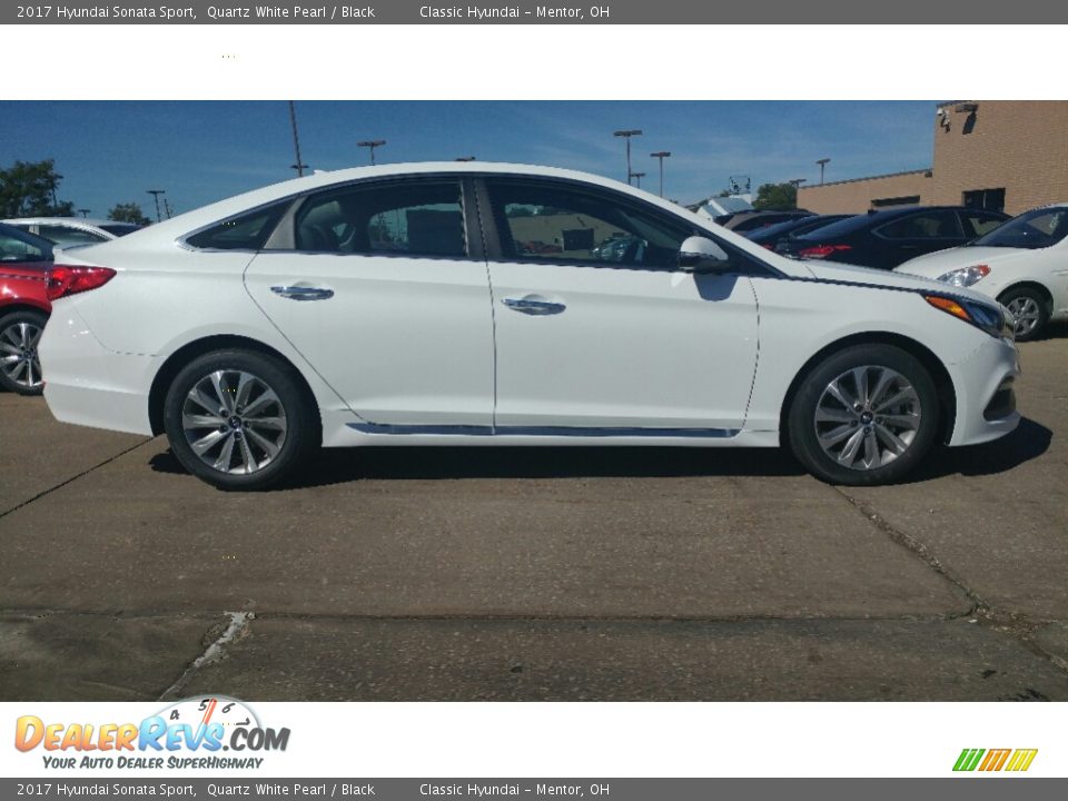 2017 Hyundai Sonata Sport Quartz White Pearl / Black Photo #2