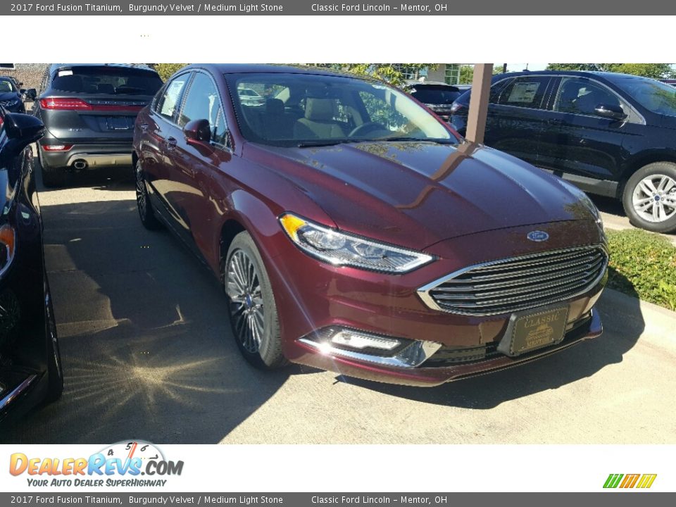 2017 Ford Fusion Titanium Burgundy Velvet / Medium Light Stone Photo #1