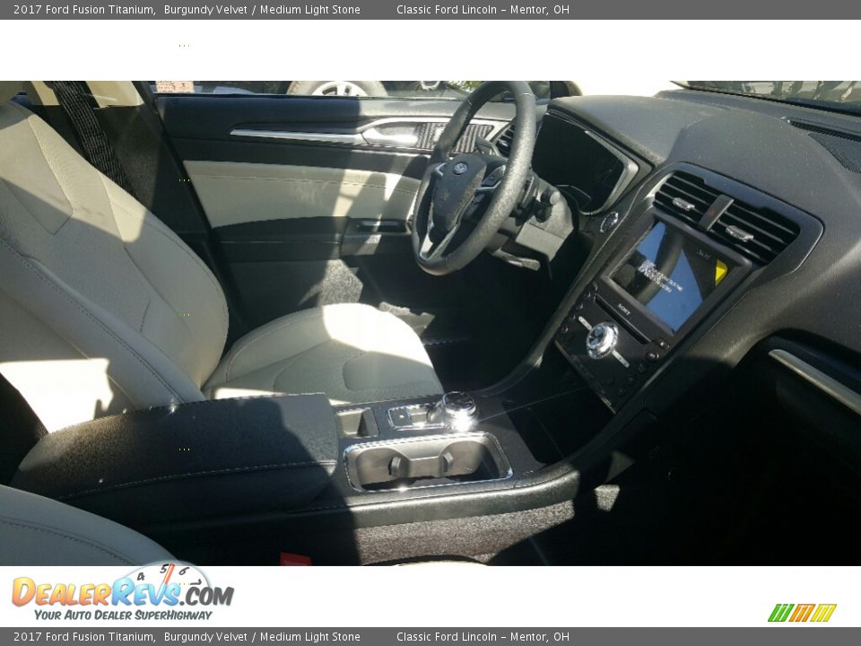 2017 Ford Fusion Titanium Burgundy Velvet / Medium Light Stone Photo #2