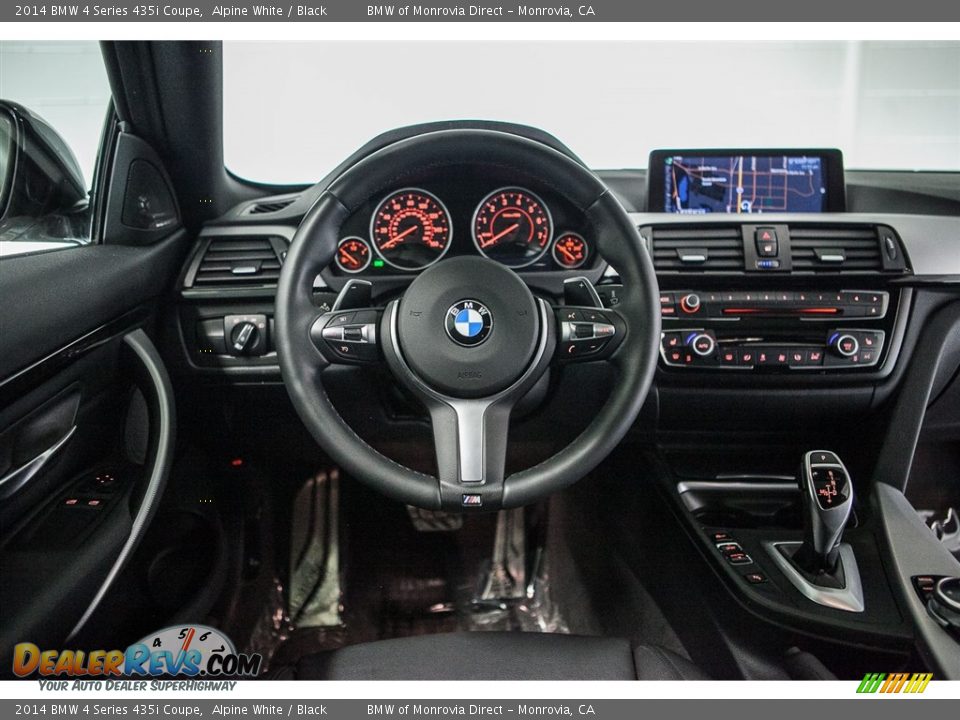 2014 BMW 4 Series 435i Coupe Alpine White / Black Photo #4