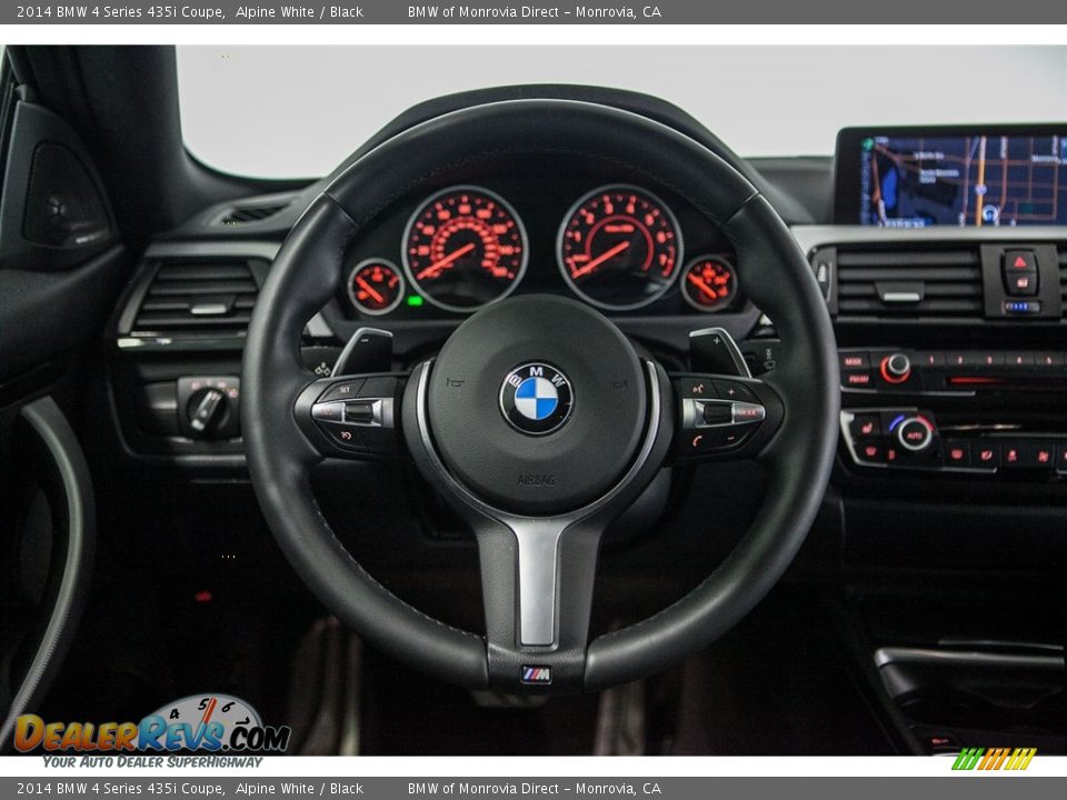2014 BMW 4 Series 435i Coupe Alpine White / Black Photo #16