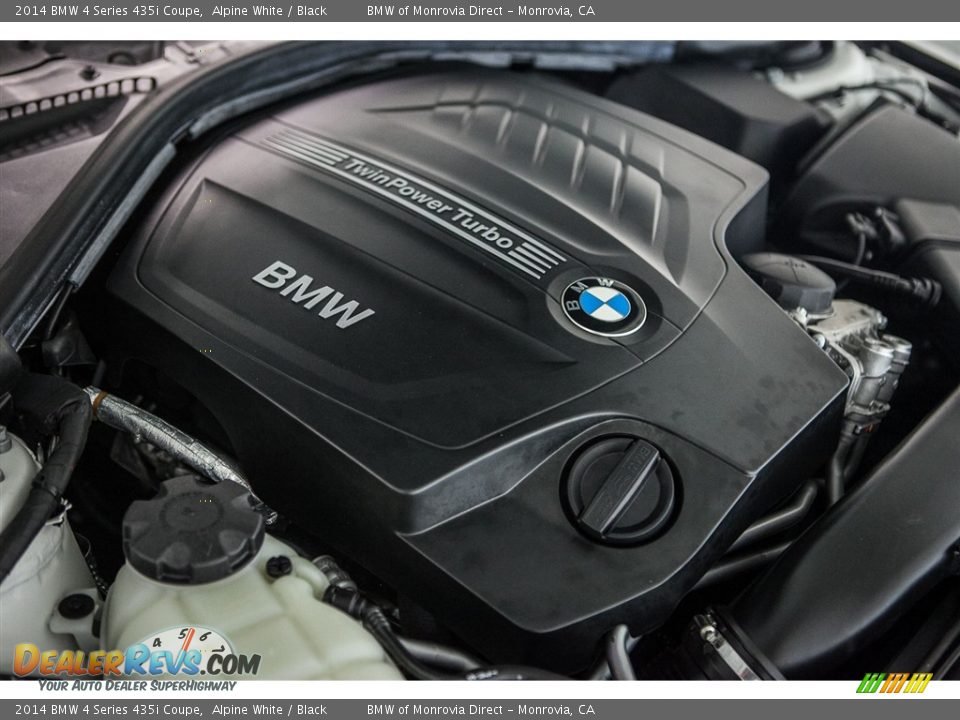 2014 BMW 4 Series 435i Coupe Alpine White / Black Photo #26