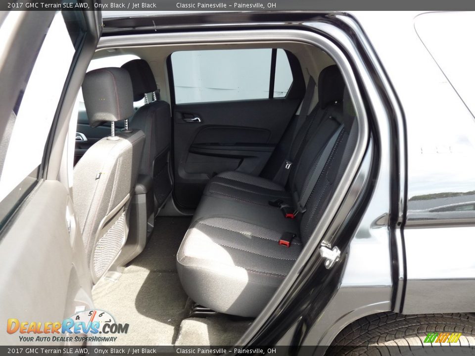 2017 GMC Terrain SLE AWD Onyx Black / Jet Black Photo #7