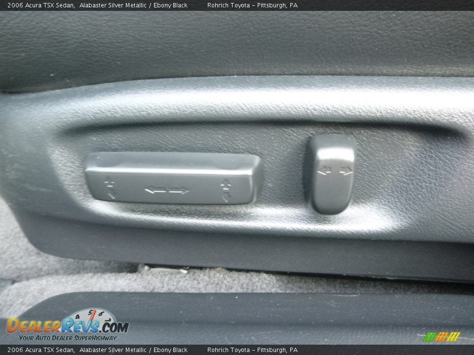 2006 Acura TSX Sedan Alabaster Silver Metallic / Ebony Black Photo #18