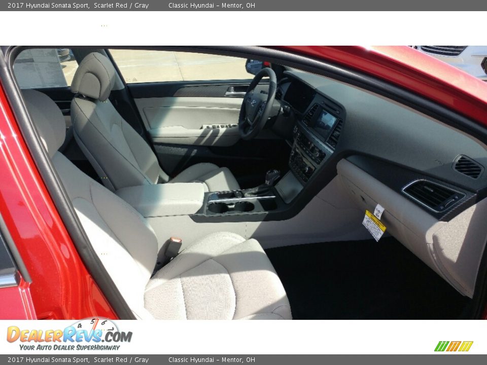 2017 Hyundai Sonata Sport Scarlet Red / Gray Photo #3