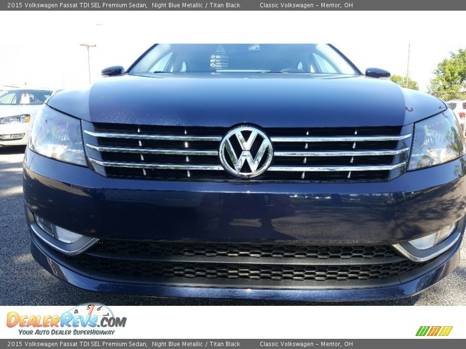 2015 Volkswagen Passat TDI SEL Premium Sedan Night Blue Metallic / Titan Black Photo #1