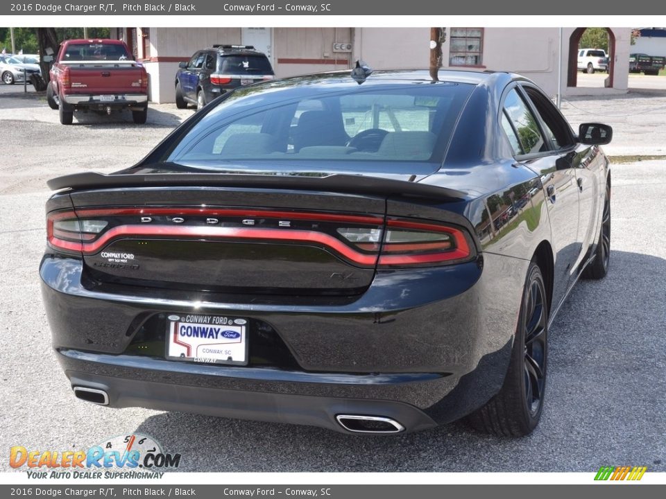 2016 Dodge Charger R/T Pitch Black / Black Photo #3