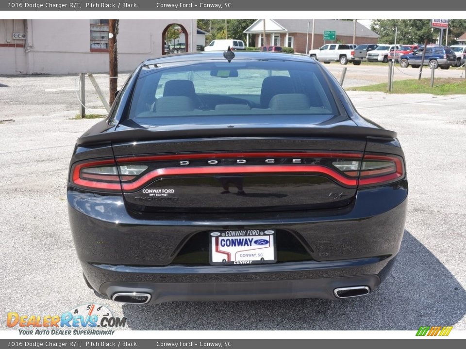 2016 Dodge Charger R/T Pitch Black / Black Photo #4