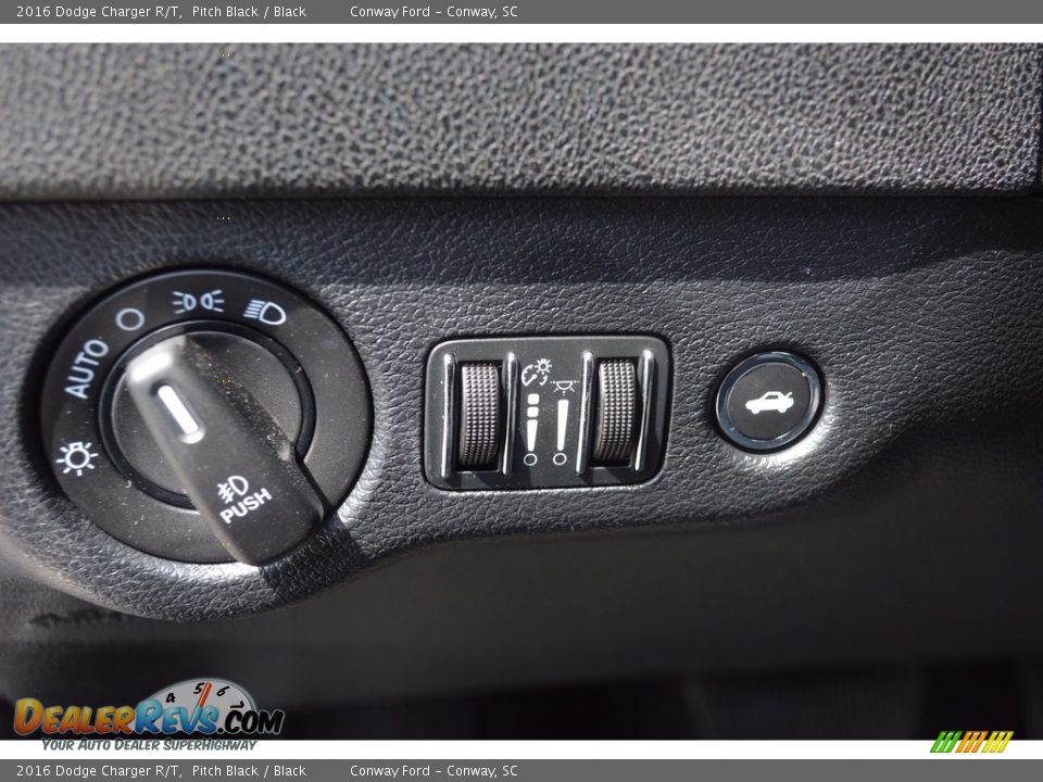 2016 Dodge Charger R/T Pitch Black / Black Photo #13