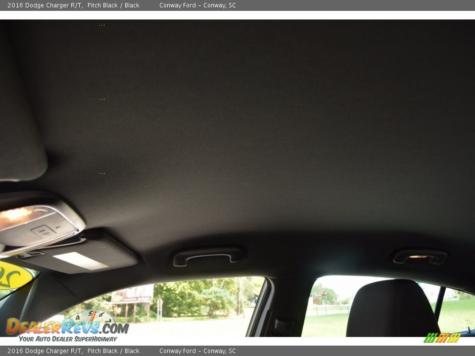 2016 Dodge Charger R/T Pitch Black / Black Photo #14