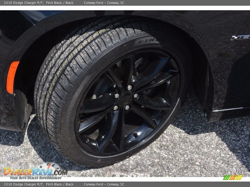 2016 Dodge Charger R/T Pitch Black / Black Photo #15