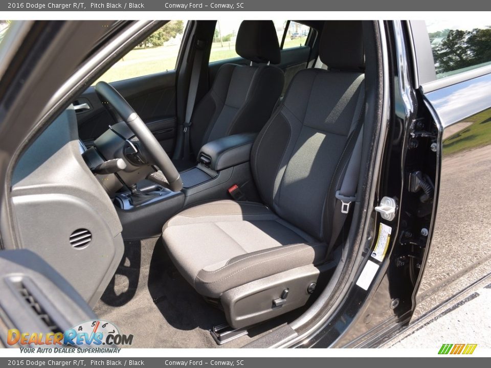 2016 Dodge Charger R/T Pitch Black / Black Photo #17