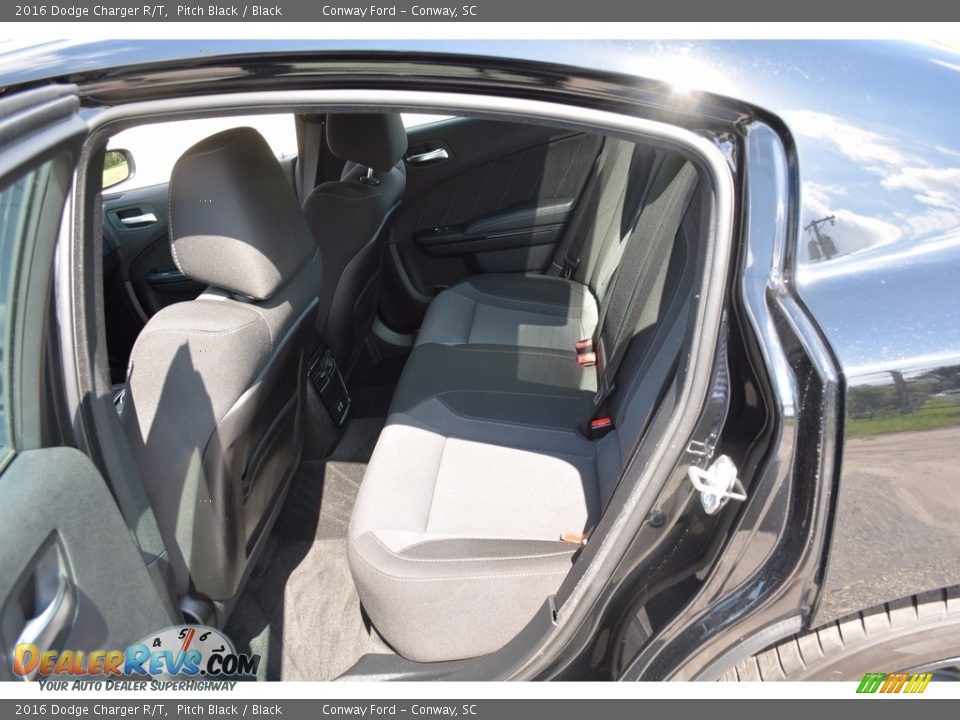 2016 Dodge Charger R/T Pitch Black / Black Photo #21