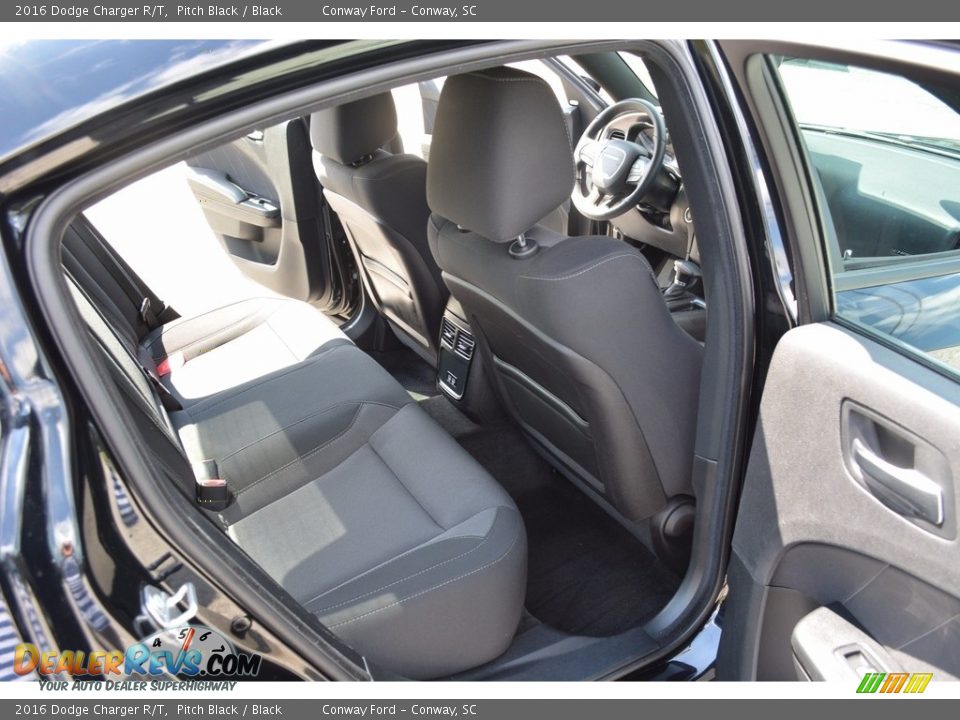 2016 Dodge Charger R/T Pitch Black / Black Photo #23