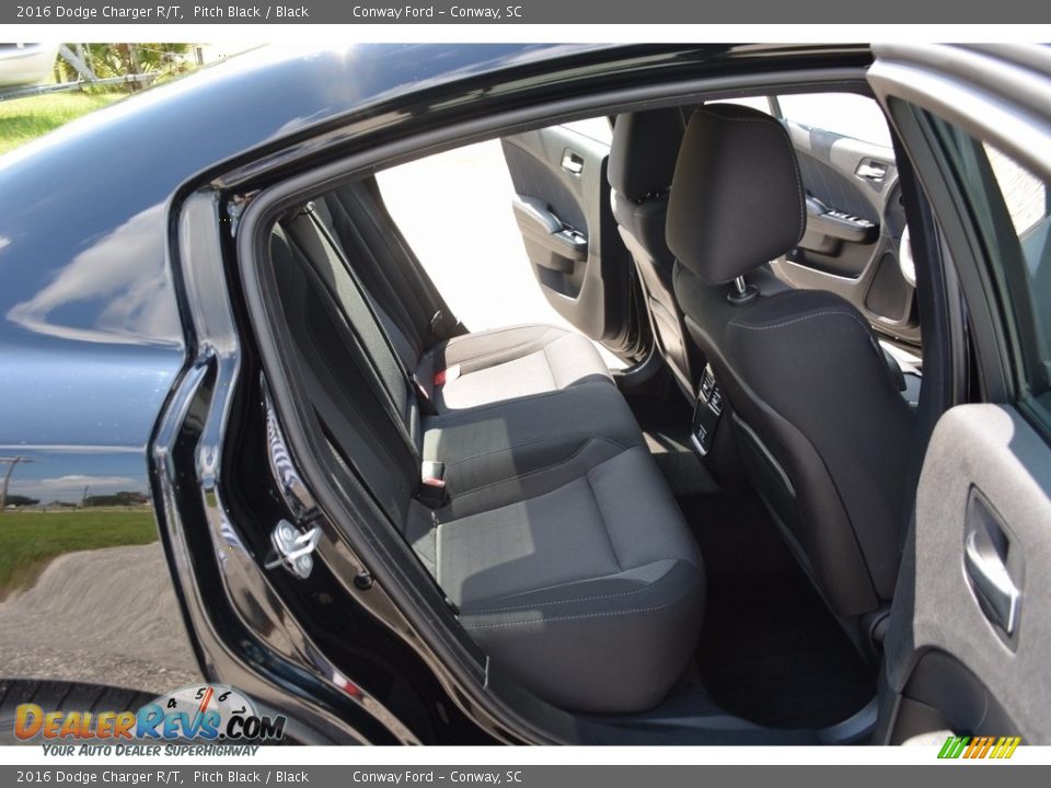 2016 Dodge Charger R/T Pitch Black / Black Photo #24