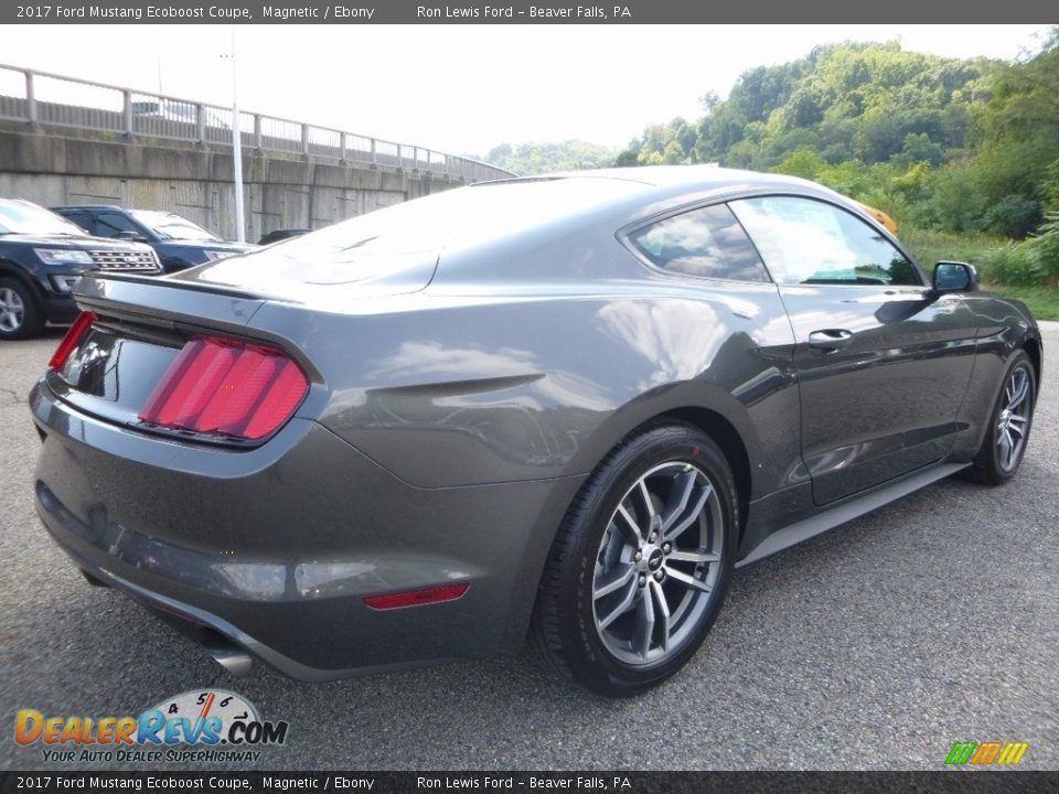 2017 Ford Mustang Ecoboost Coupe Magnetic / Ebony Photo #2