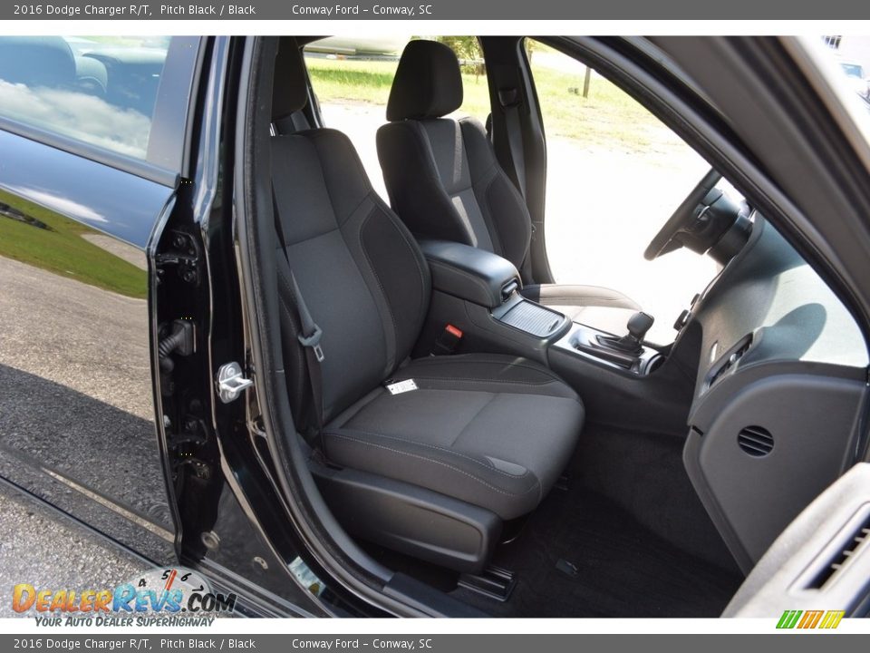 2016 Dodge Charger R/T Pitch Black / Black Photo #25