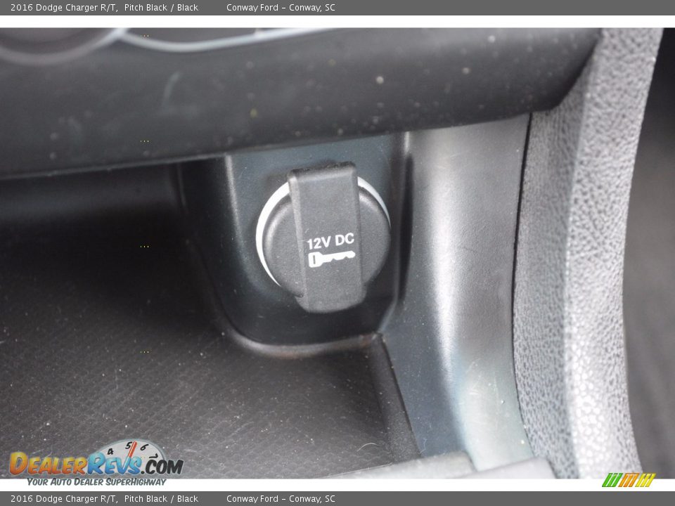 2016 Dodge Charger R/T Pitch Black / Black Photo #35
