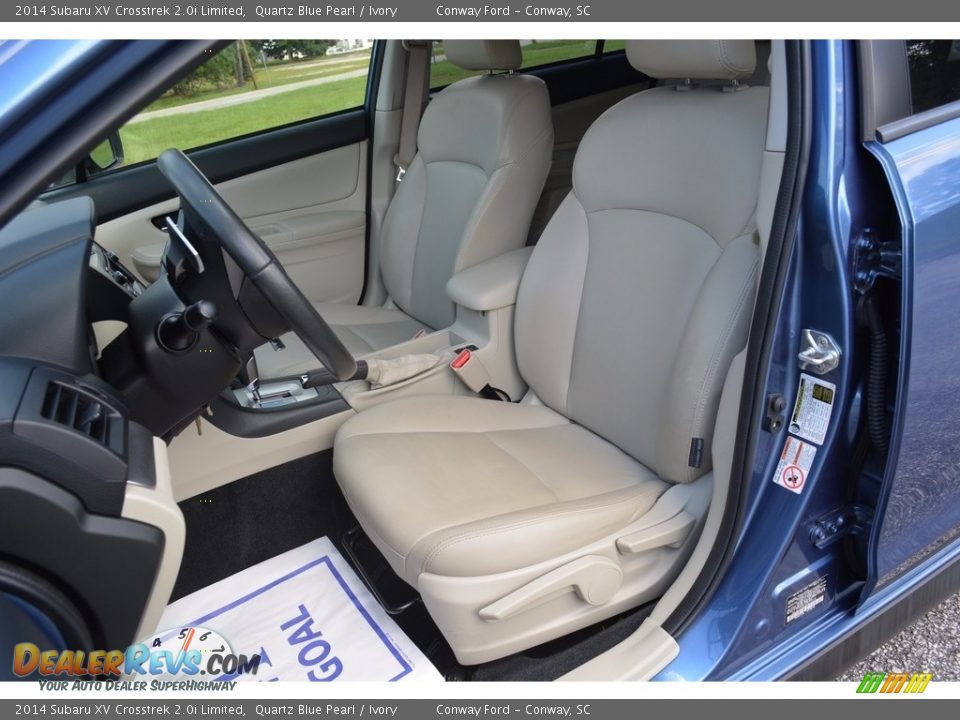 2014 Subaru XV Crosstrek 2.0i Limited Quartz Blue Pearl / Ivory Photo #18