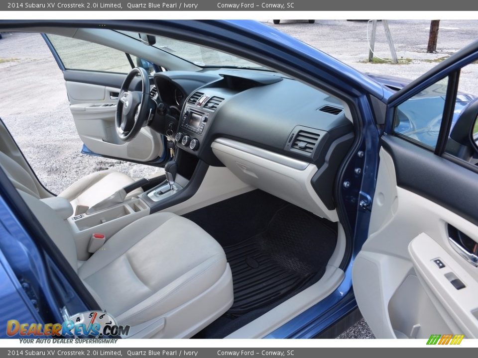 2014 Subaru XV Crosstrek 2.0i Limited Quartz Blue Pearl / Ivory Photo #26