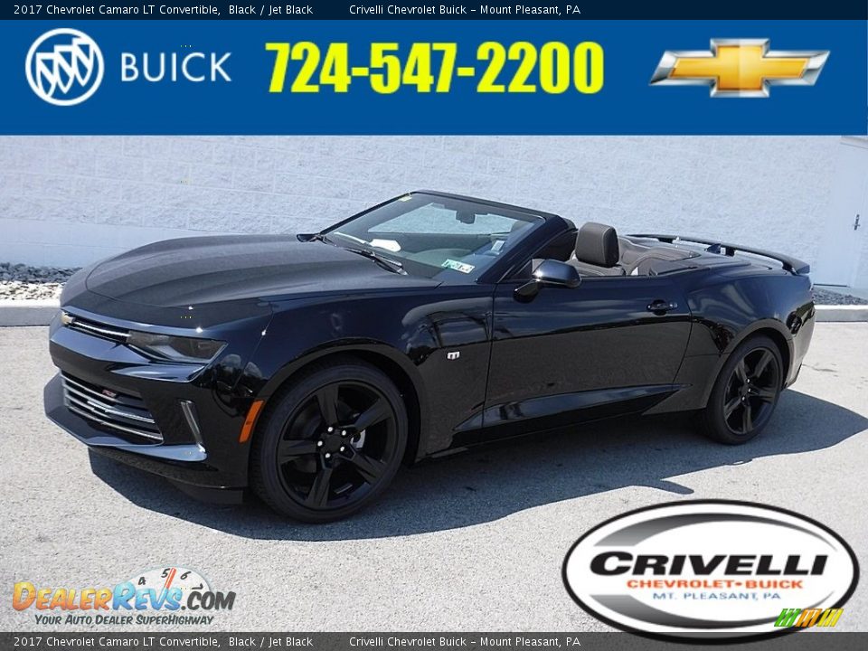 2017 Chevrolet Camaro LT Convertible Black / Jet Black Photo #1