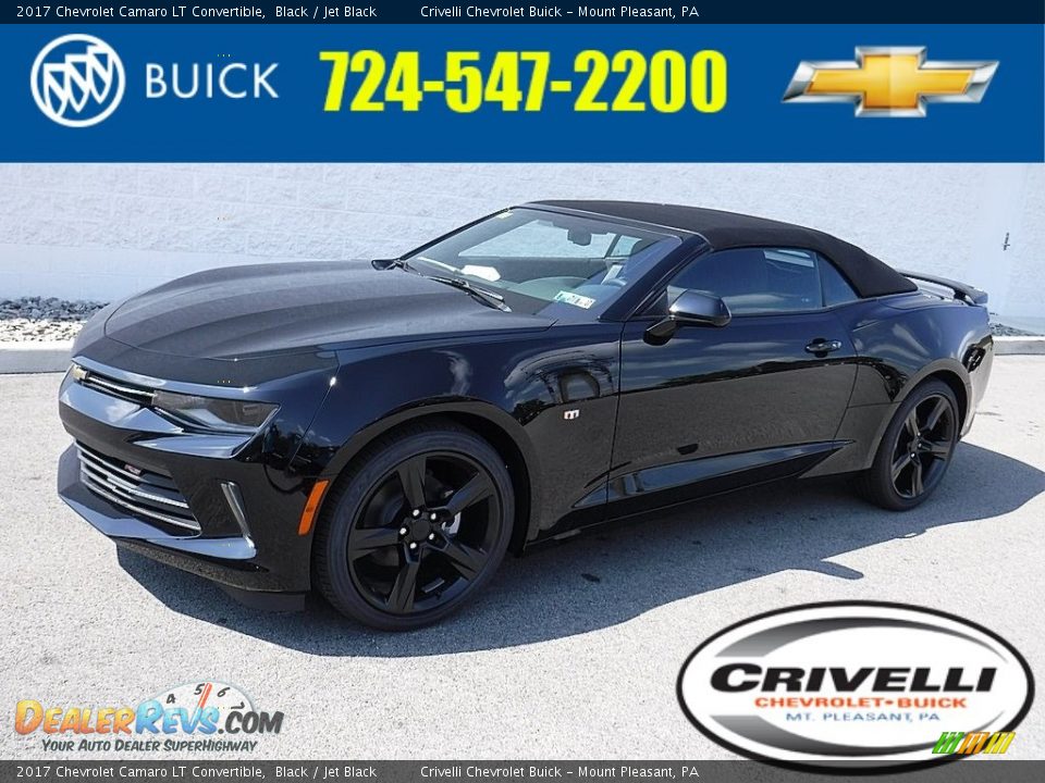 2017 Chevrolet Camaro LT Convertible Black / Jet Black Photo #2