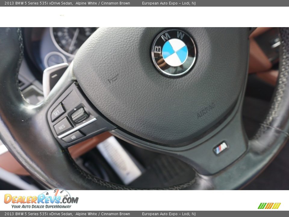2013 BMW 5 Series 535i xDrive Sedan Alpine White / Cinnamon Brown Photo #19
