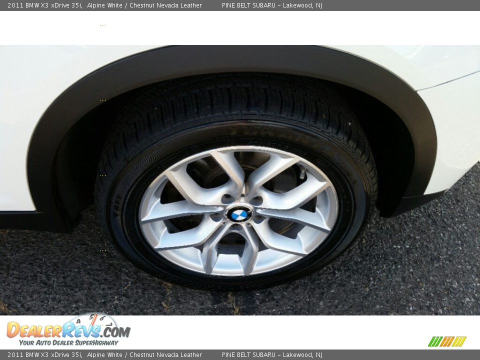 2011 BMW X3 xDrive 35i Alpine White / Chestnut Nevada Leather Photo #4
