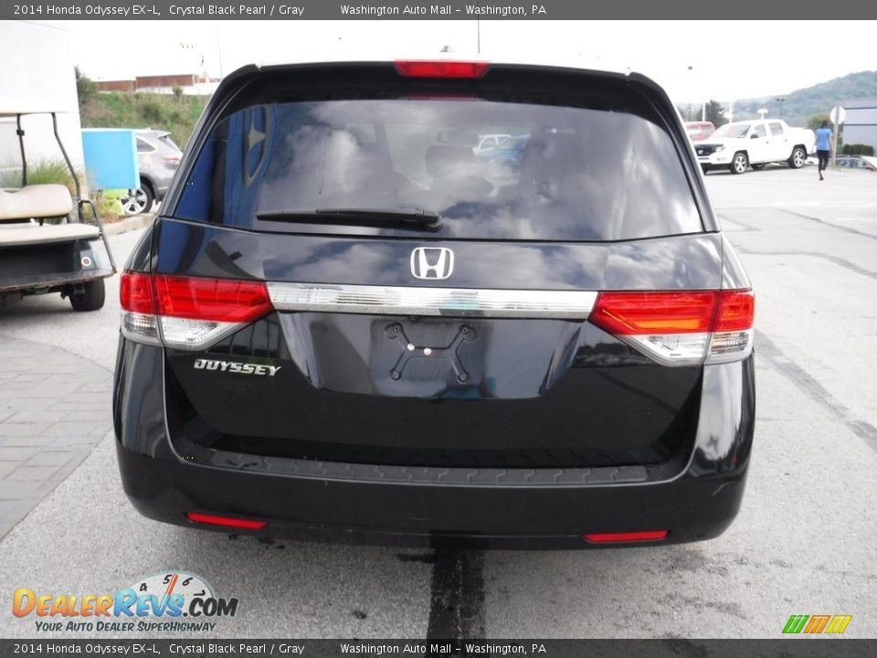 2014 Honda Odyssey EX-L Crystal Black Pearl / Gray Photo #8