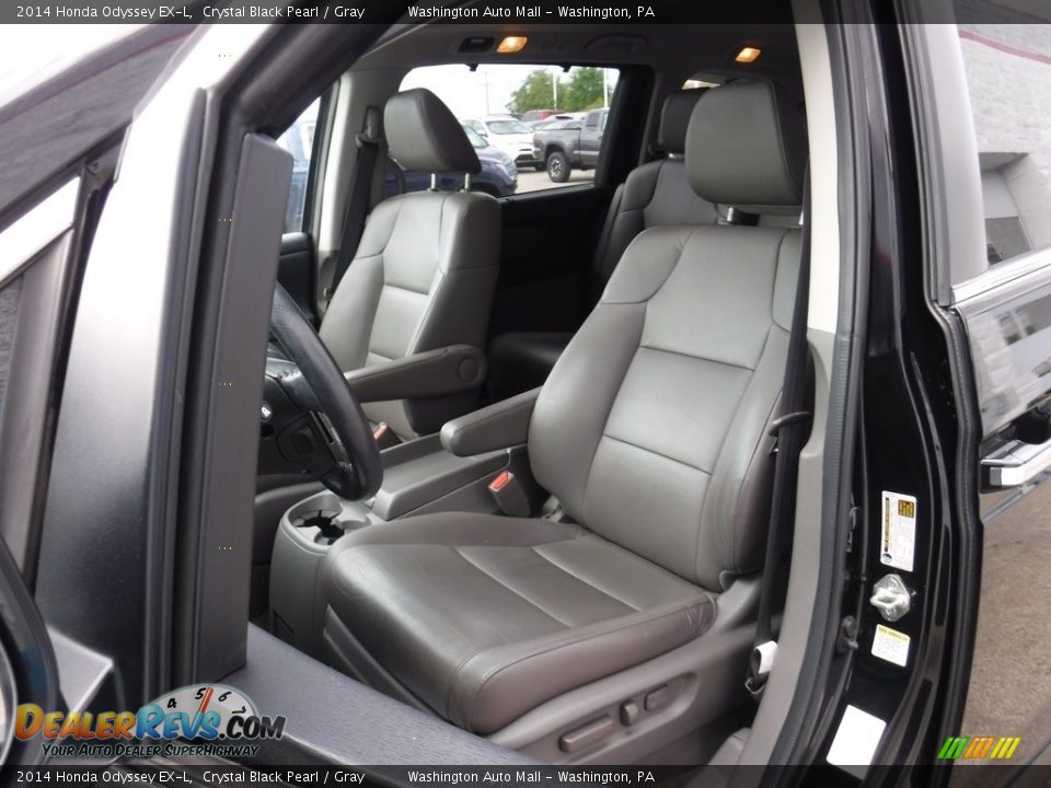 2014 Honda Odyssey EX-L Crystal Black Pearl / Gray Photo #11