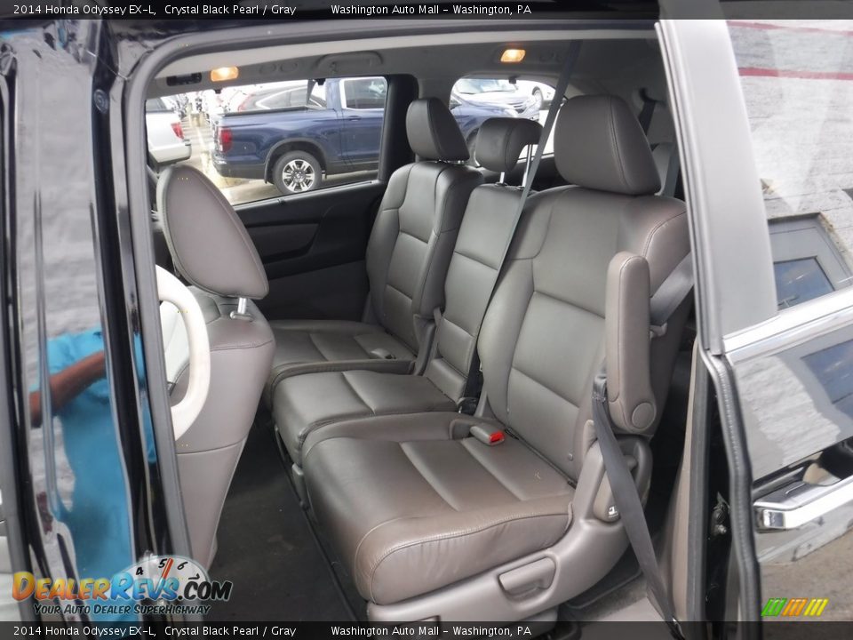 2014 Honda Odyssey EX-L Crystal Black Pearl / Gray Photo #19