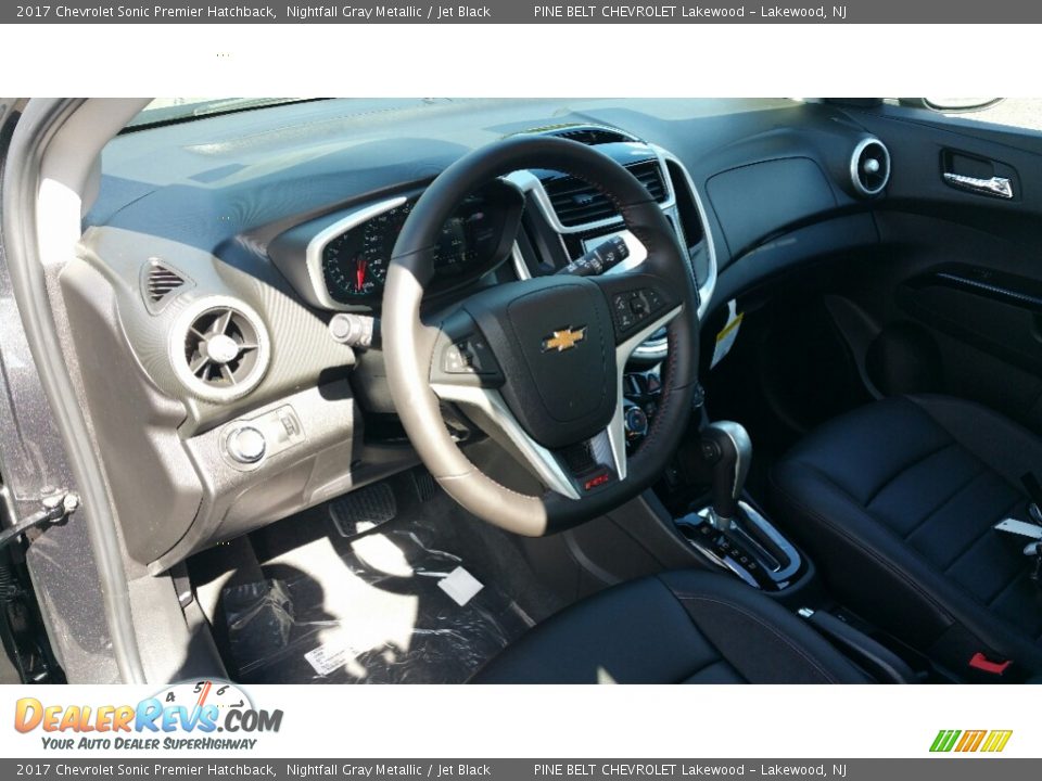 Jet Black Interior - 2017 Chevrolet Sonic Premier Hatchback Photo #9