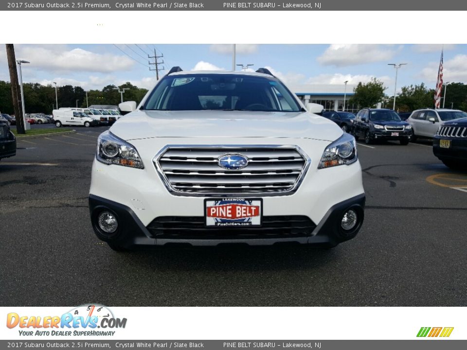 2017 Subaru Outback 2.5i Premium Crystal White Pearl / Slate Black Photo #2