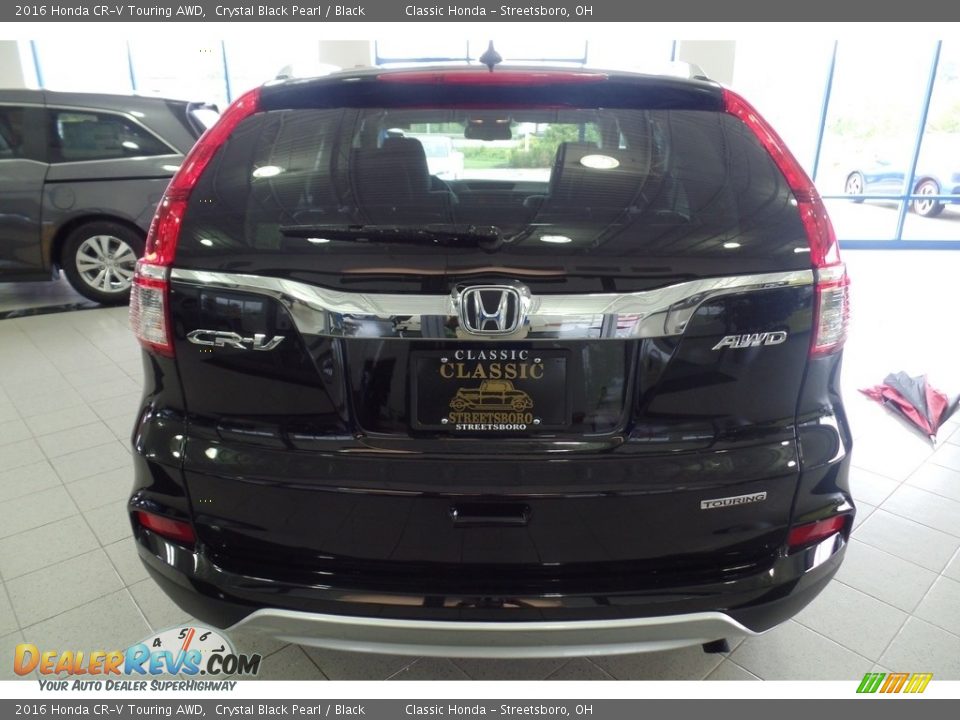 2016 Honda CR-V Touring AWD Crystal Black Pearl / Black Photo #4
