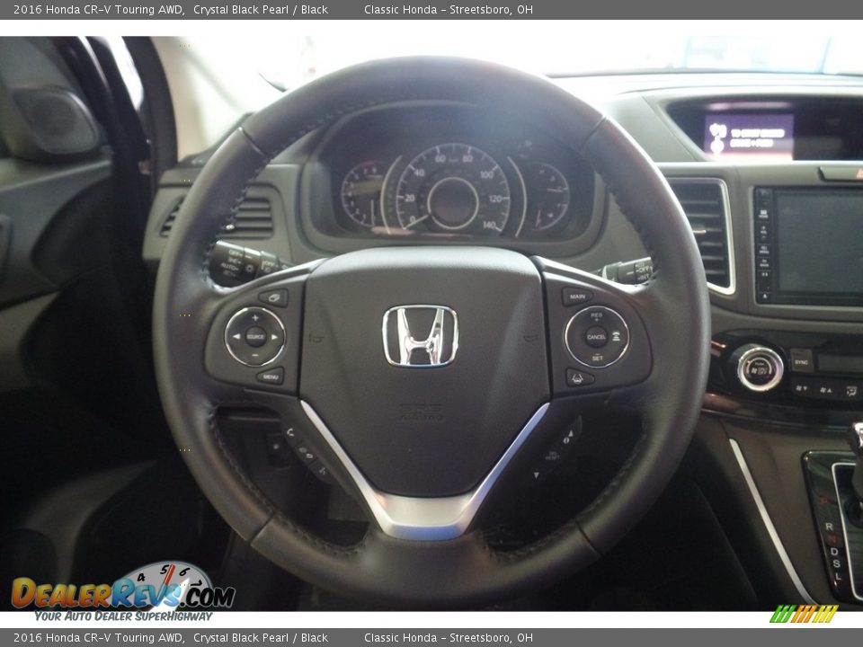 2016 Honda CR-V Touring AWD Crystal Black Pearl / Black Photo #11