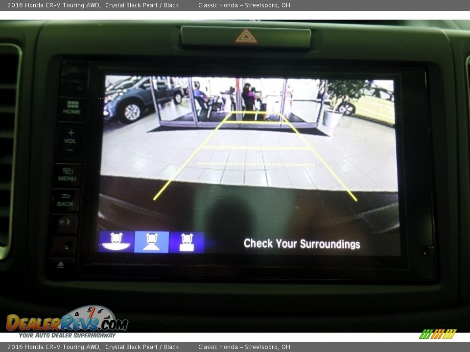 2016 Honda CR-V Touring AWD Crystal Black Pearl / Black Photo #12