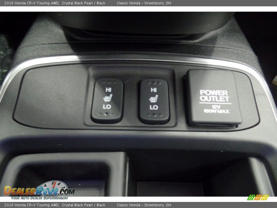 2016 Honda CR-V Touring AWD Crystal Black Pearl / Black Photo #16