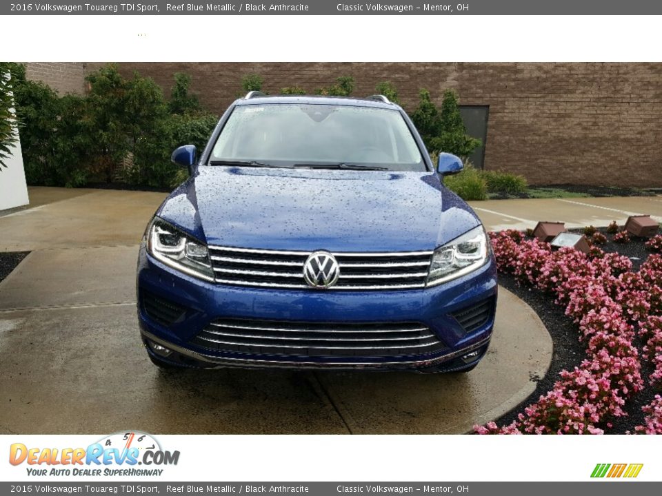2016 Volkswagen Touareg TDI Sport Reef Blue Metallic / Black Anthracite Photo #1