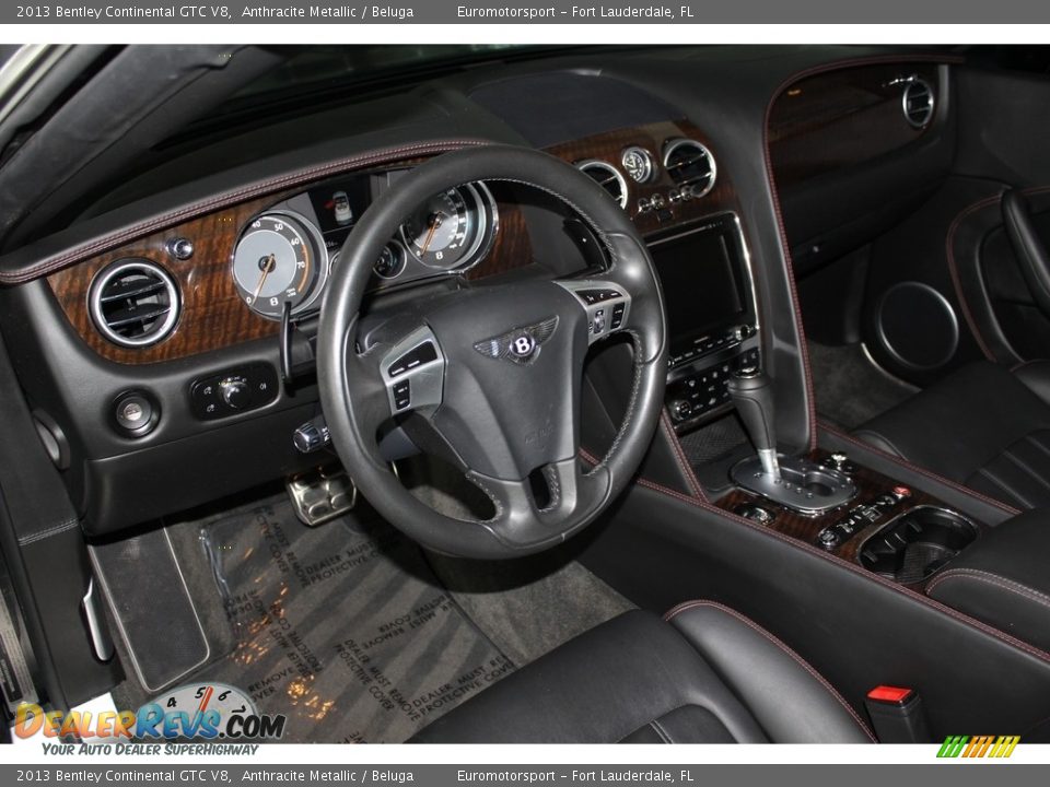 2013 Bentley Continental GTC V8 Anthracite Metallic / Beluga Photo #23