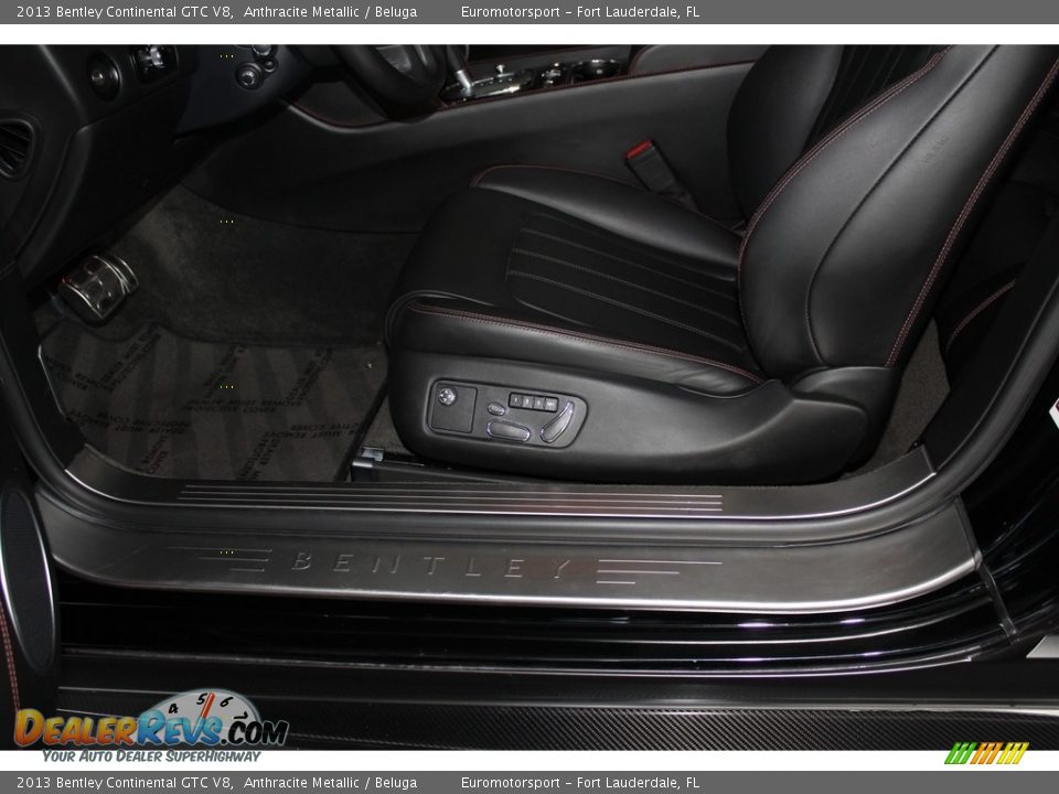 2013 Bentley Continental GTC V8 Anthracite Metallic / Beluga Photo #35