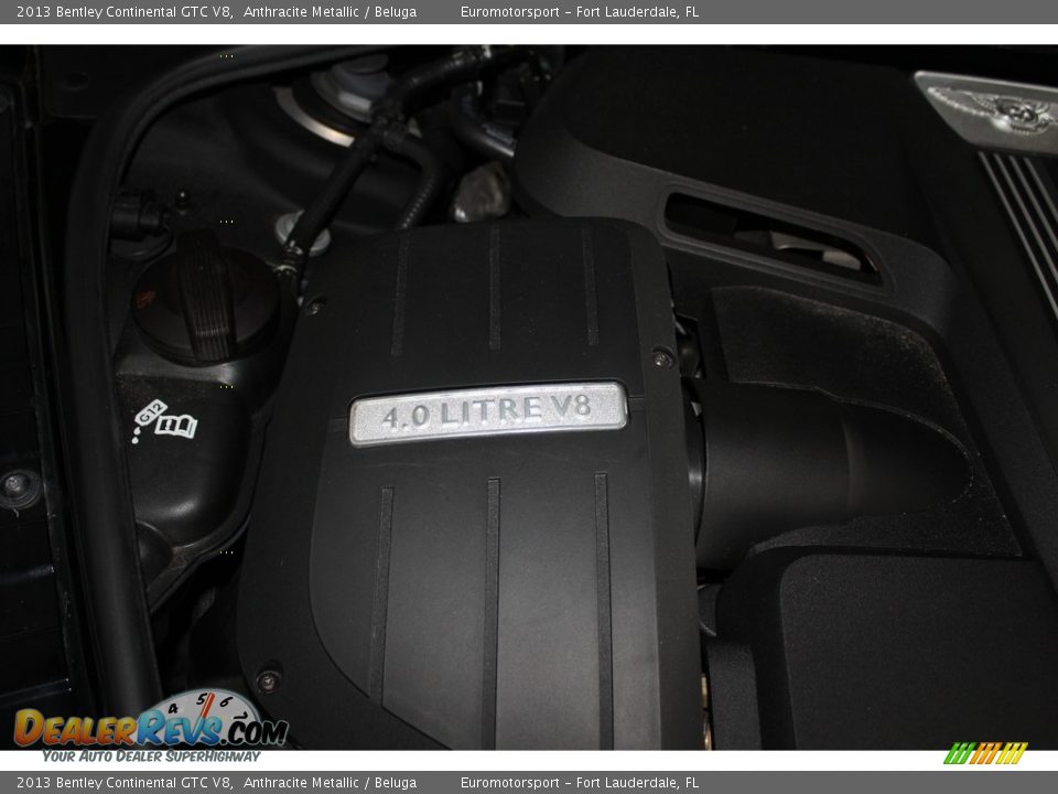 2013 Bentley Continental GTC V8 Anthracite Metallic / Beluga Photo #39
